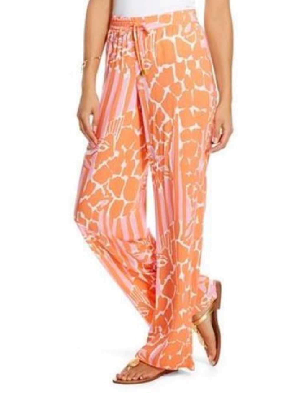 Lilly Pulitzer for Target Palazzo Wide Leg Pants Giraffeee Giraffe